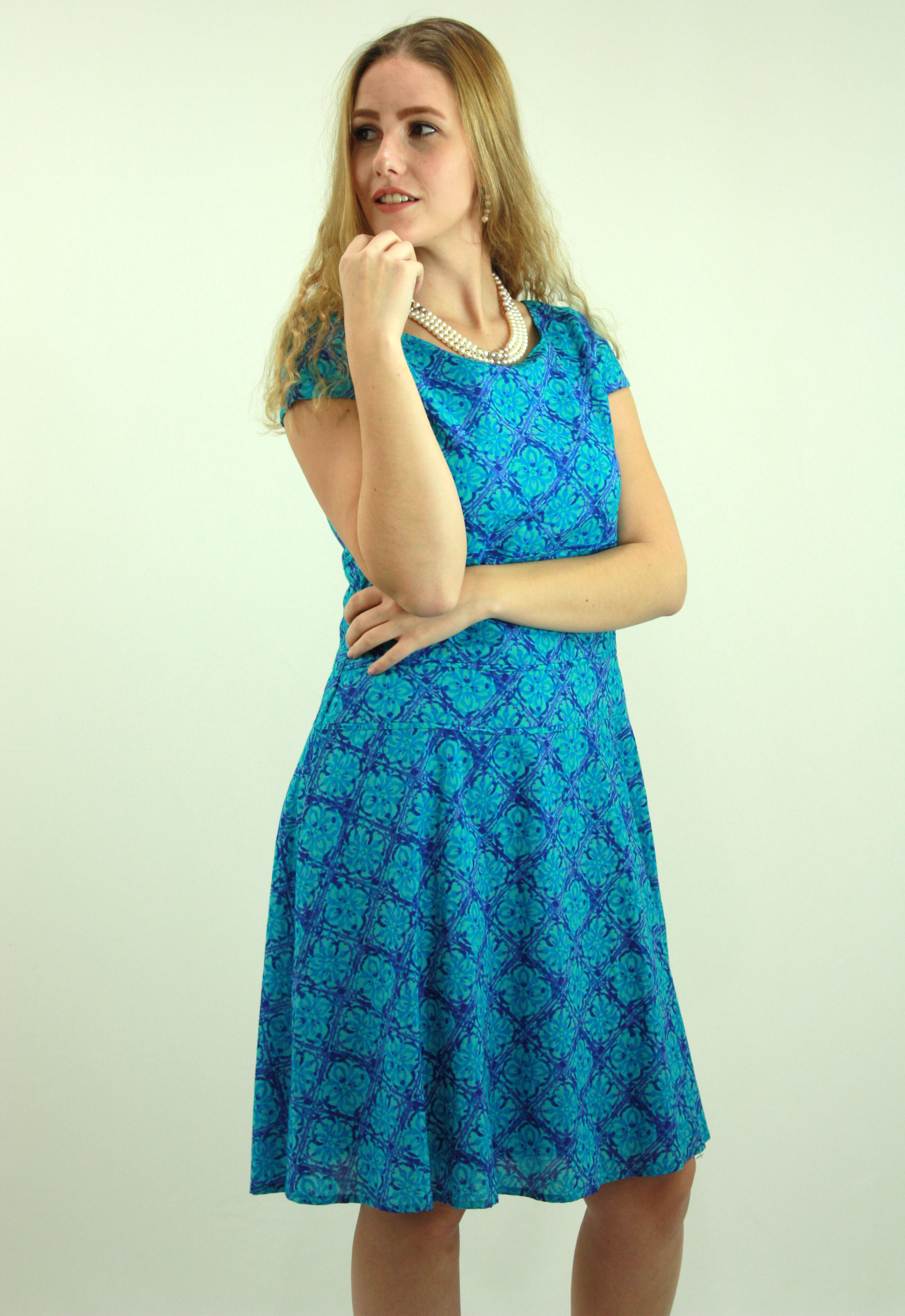 Turquoise summer dress