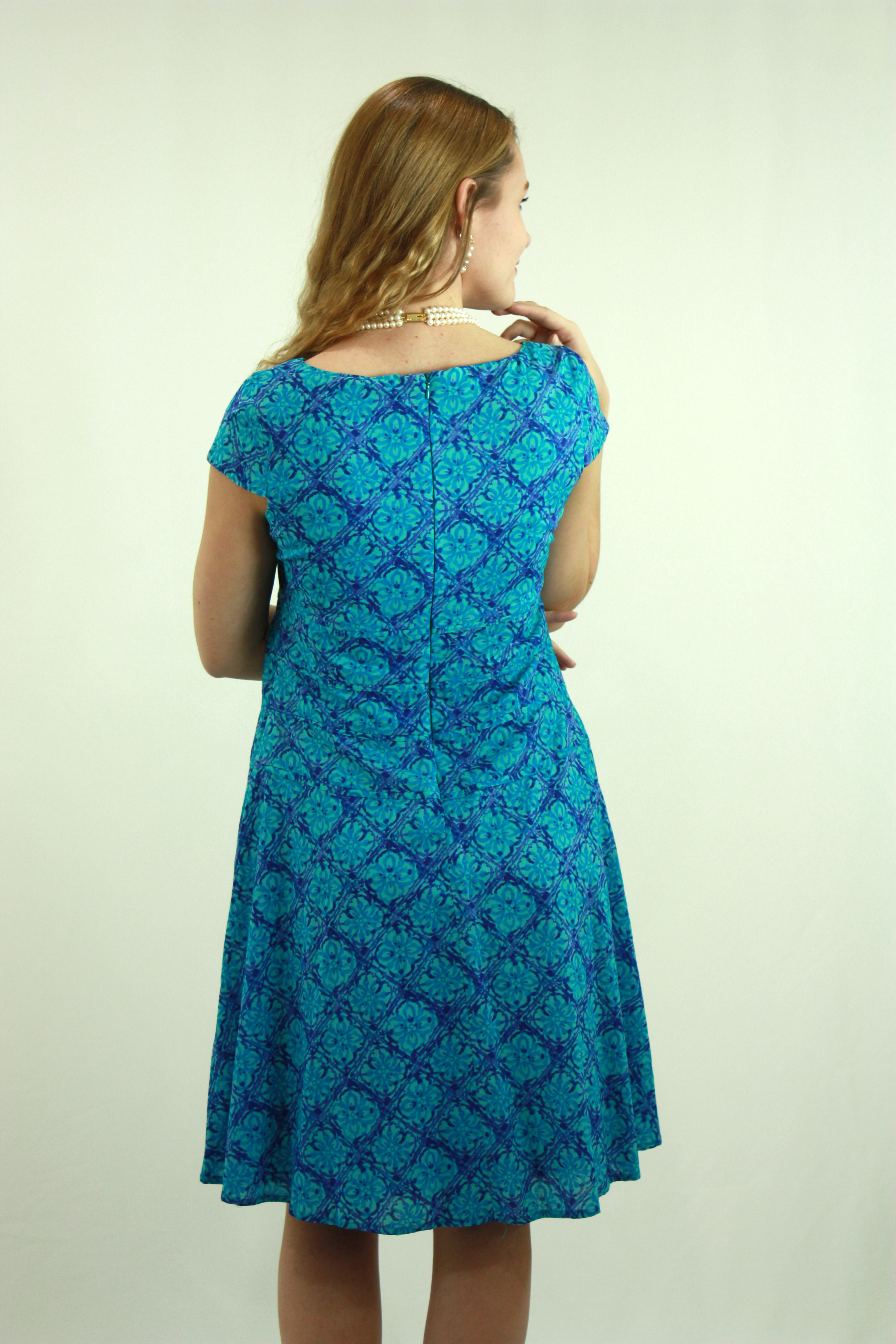 Moroccan print dress