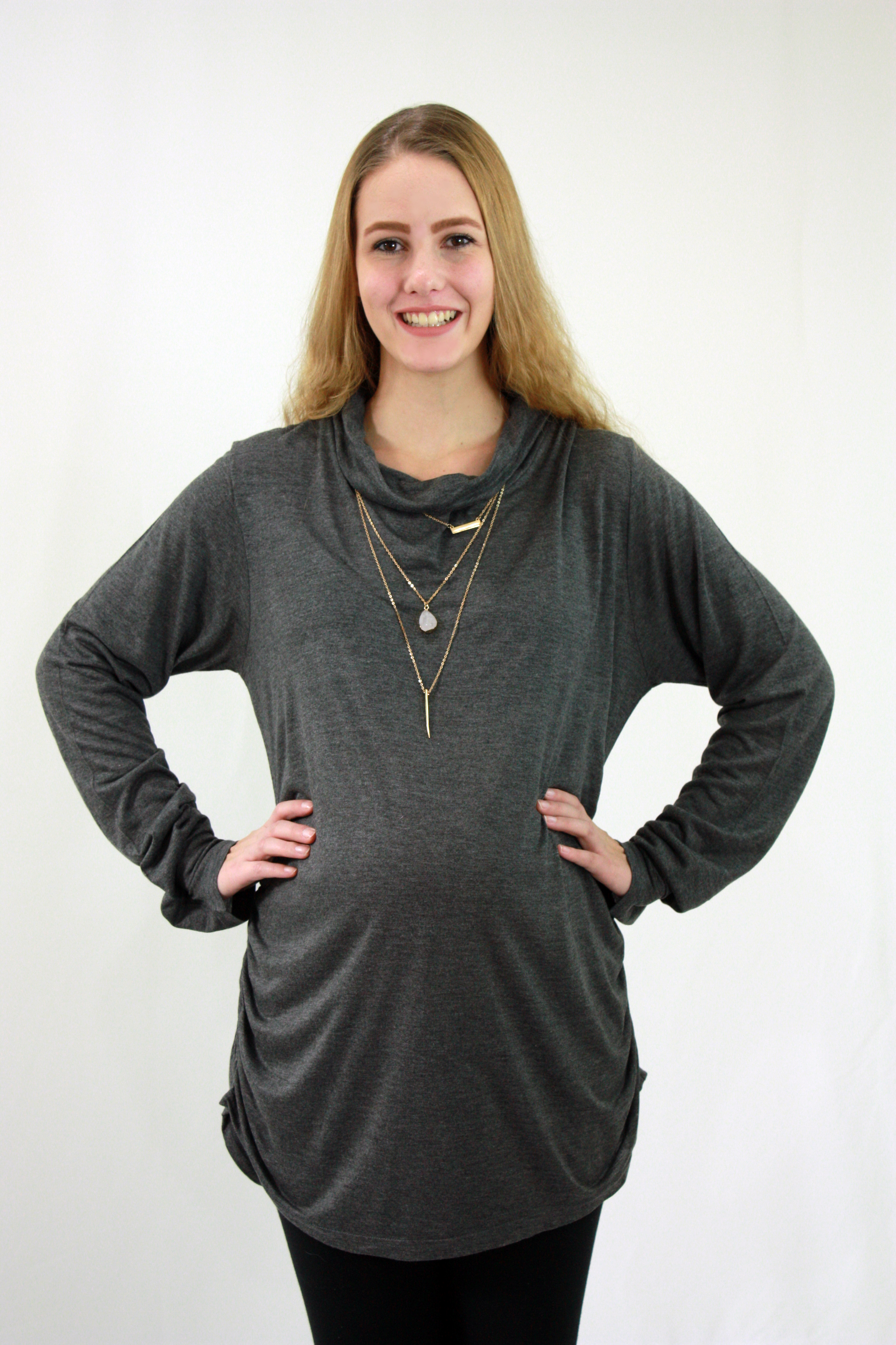 Grey Maternity Tank Top