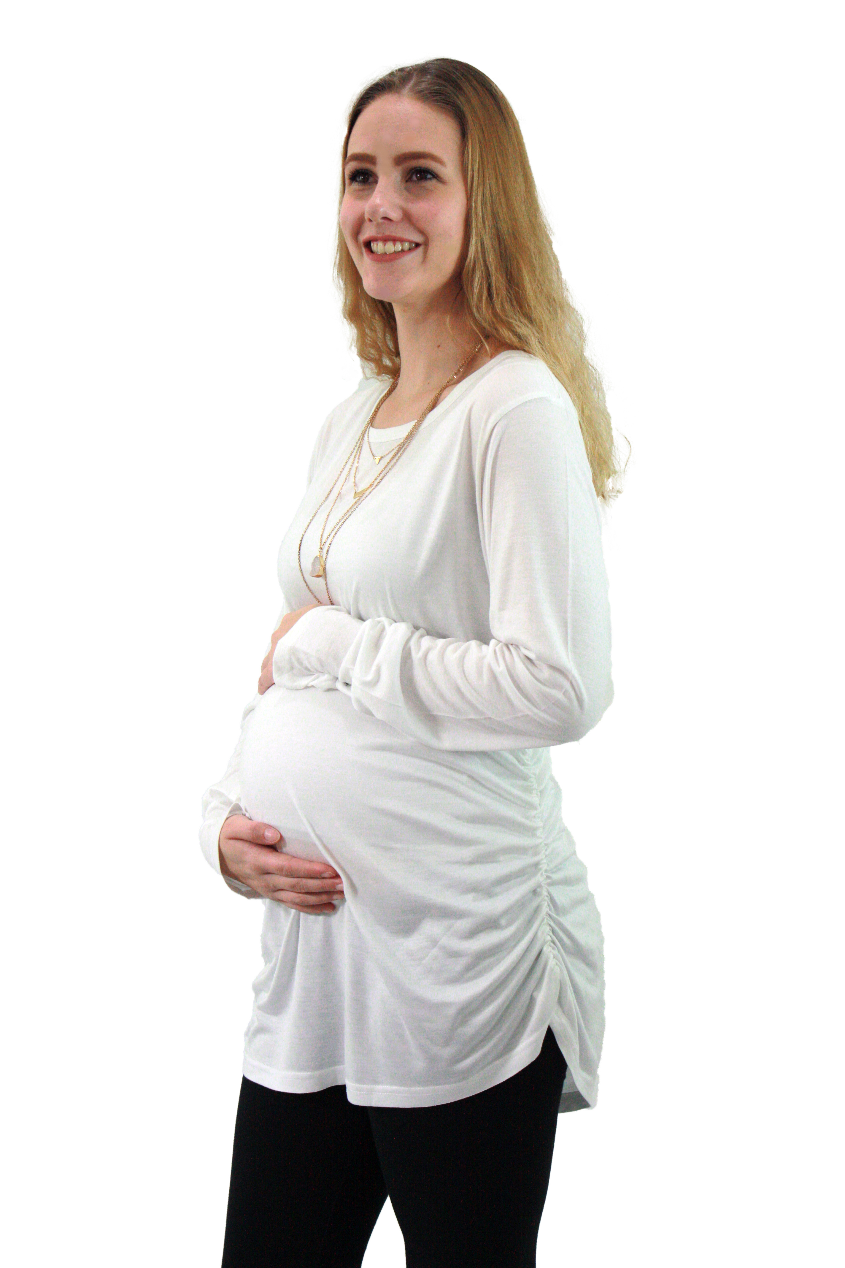 White Maternity Top