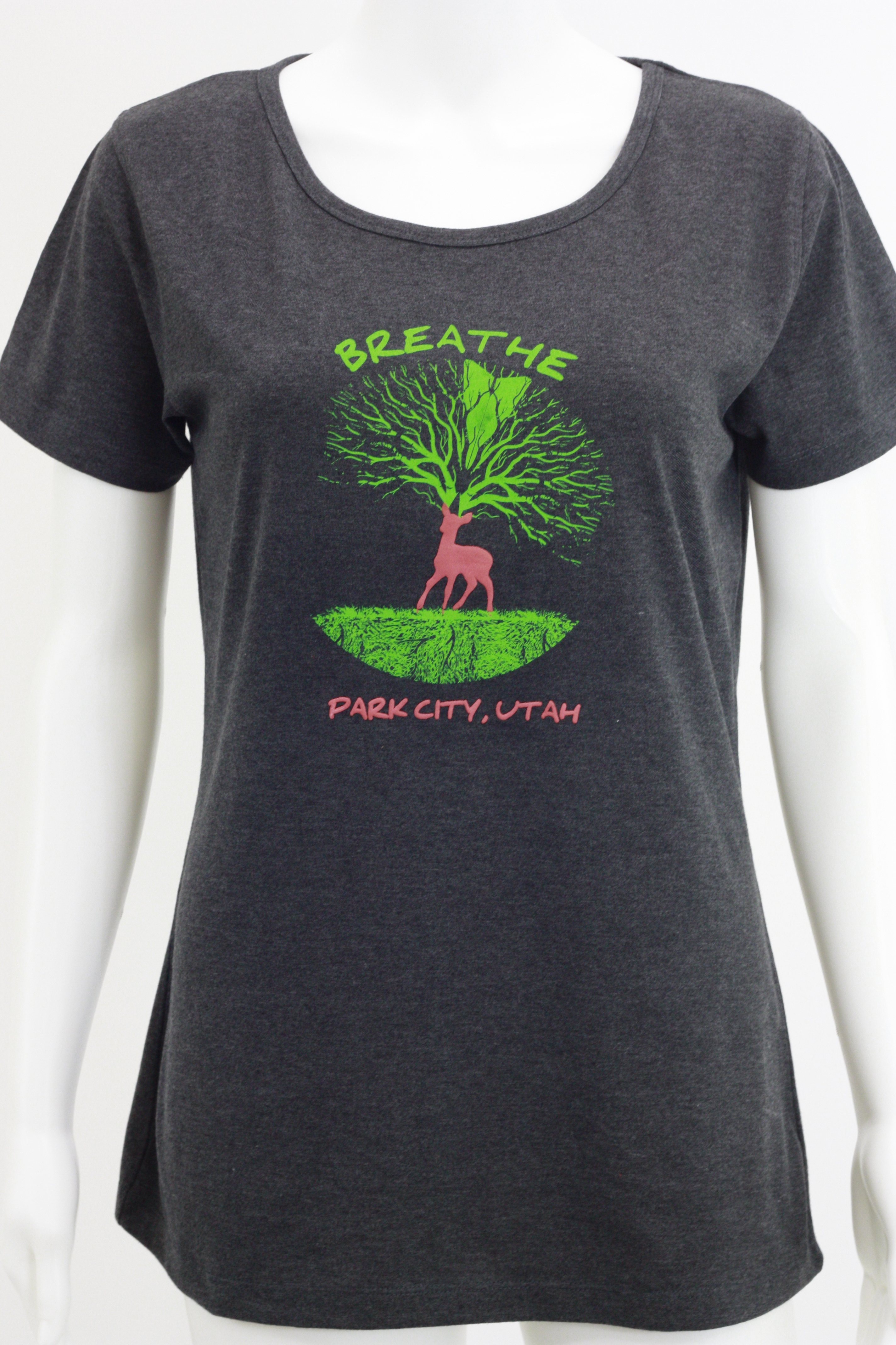 Breathe Charcoal Melange Tees ( tank neck) BRCM001