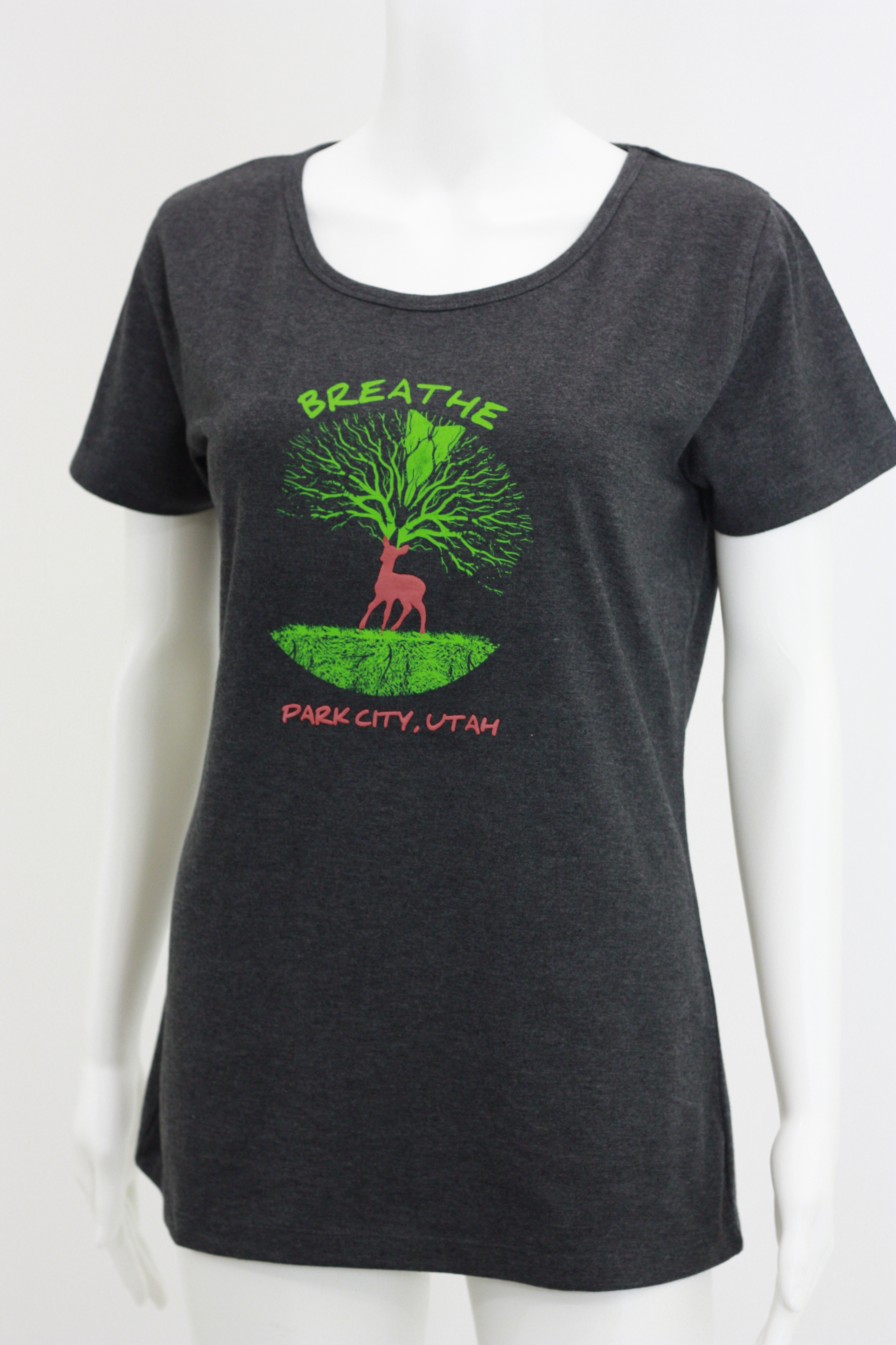Charcoal melange tee