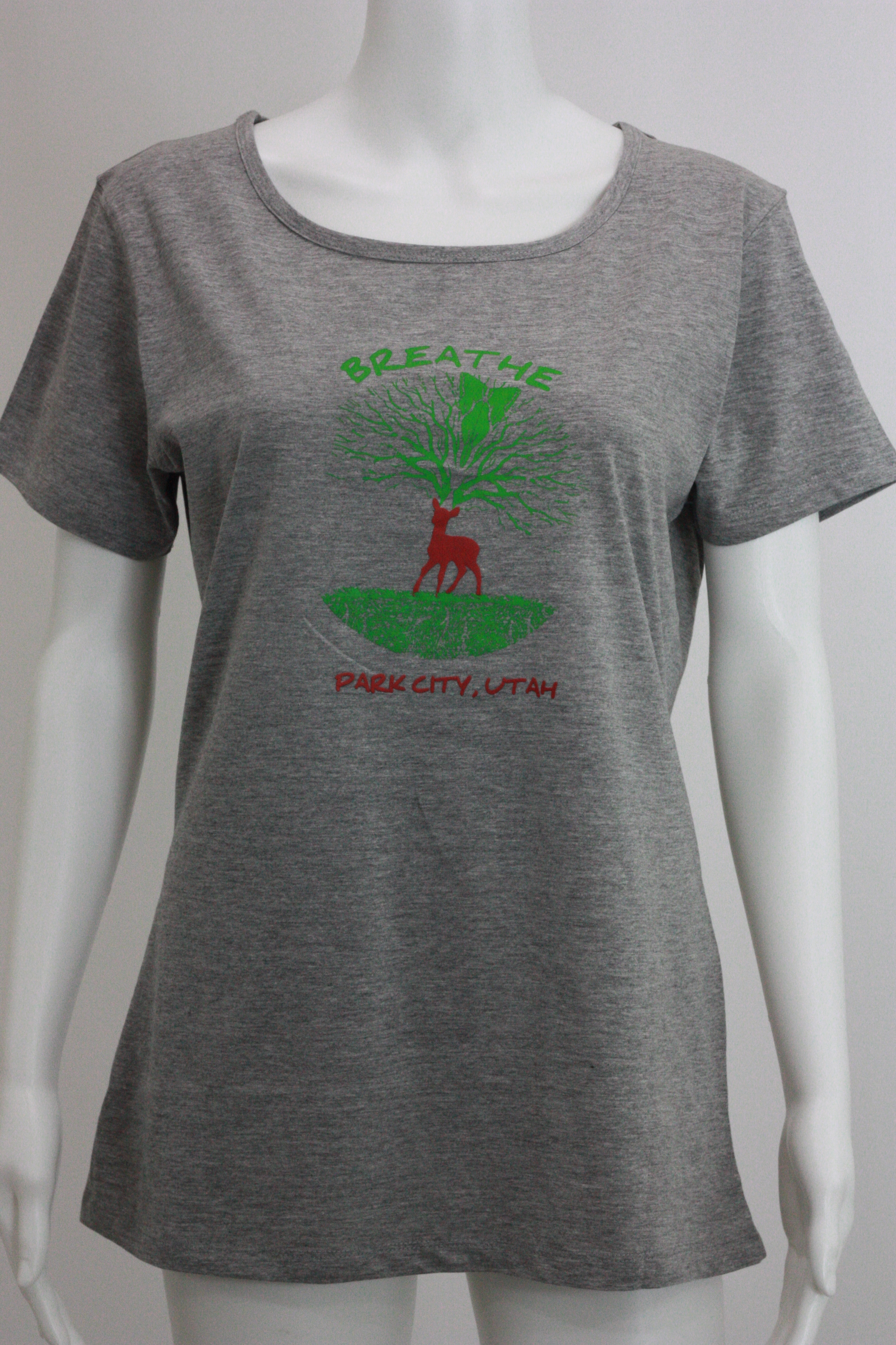Breathe Grey Melange Tees ( tank neck) BRGM002