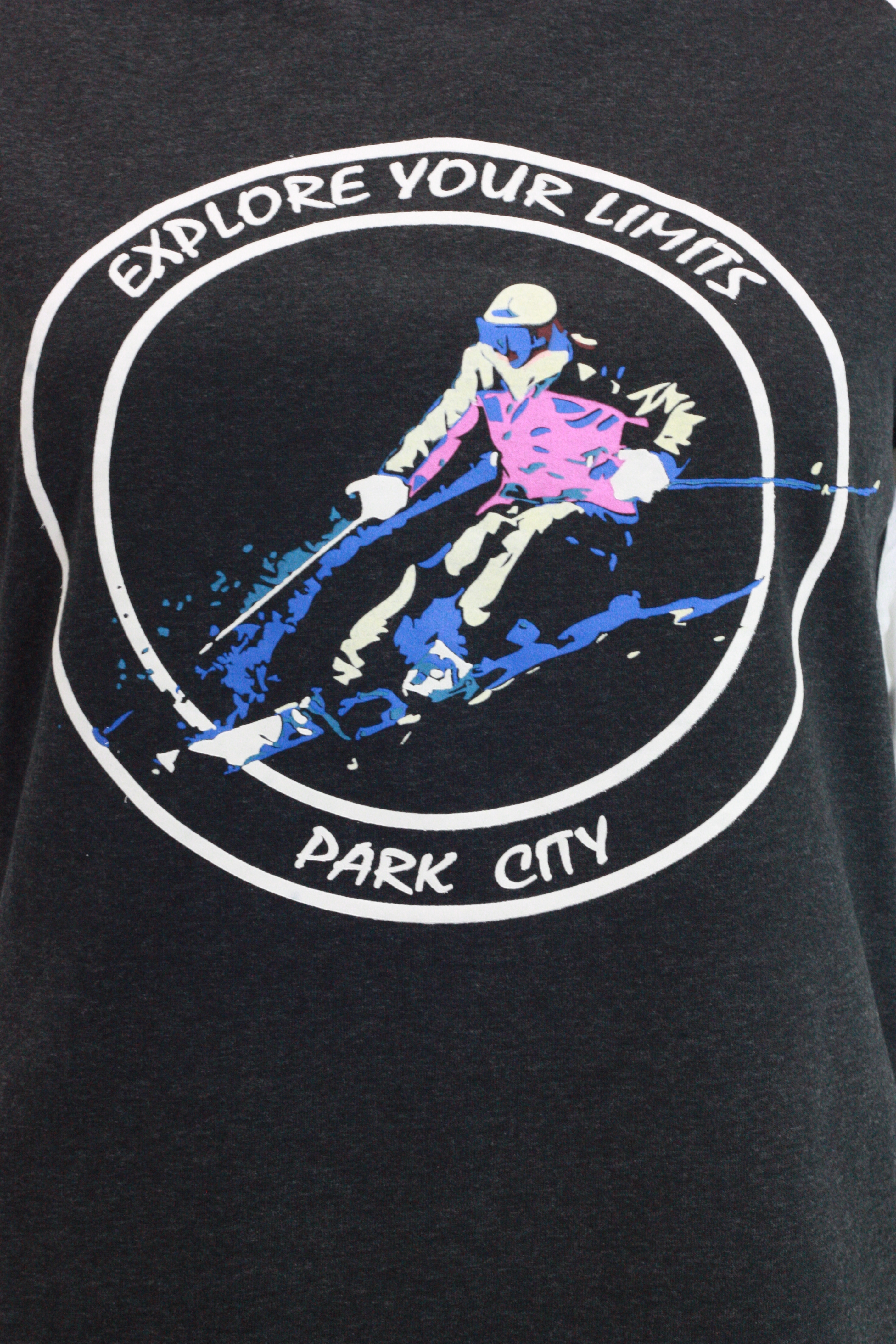 Ski white raglan tees
