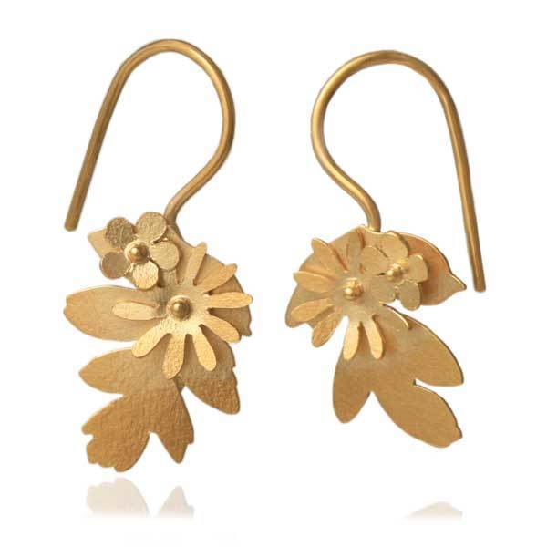 Garland Earrings 18ct Gold Vermeil Small Drop