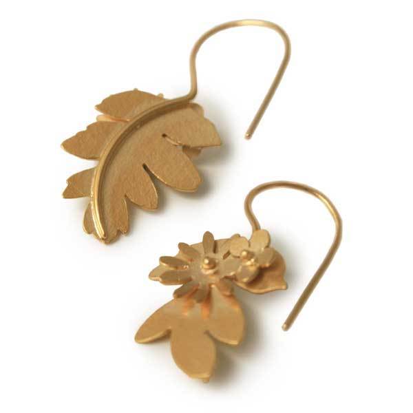 Garland Earrings 18ct Gold Vermeil Small Drop
