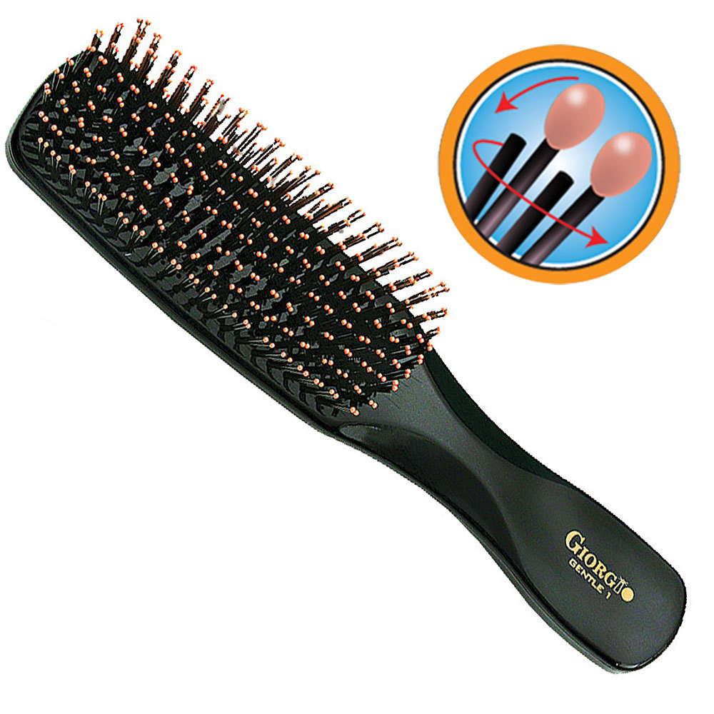 Giorgio Gio1blk 7 75 Black Hair Brush Dresser Size