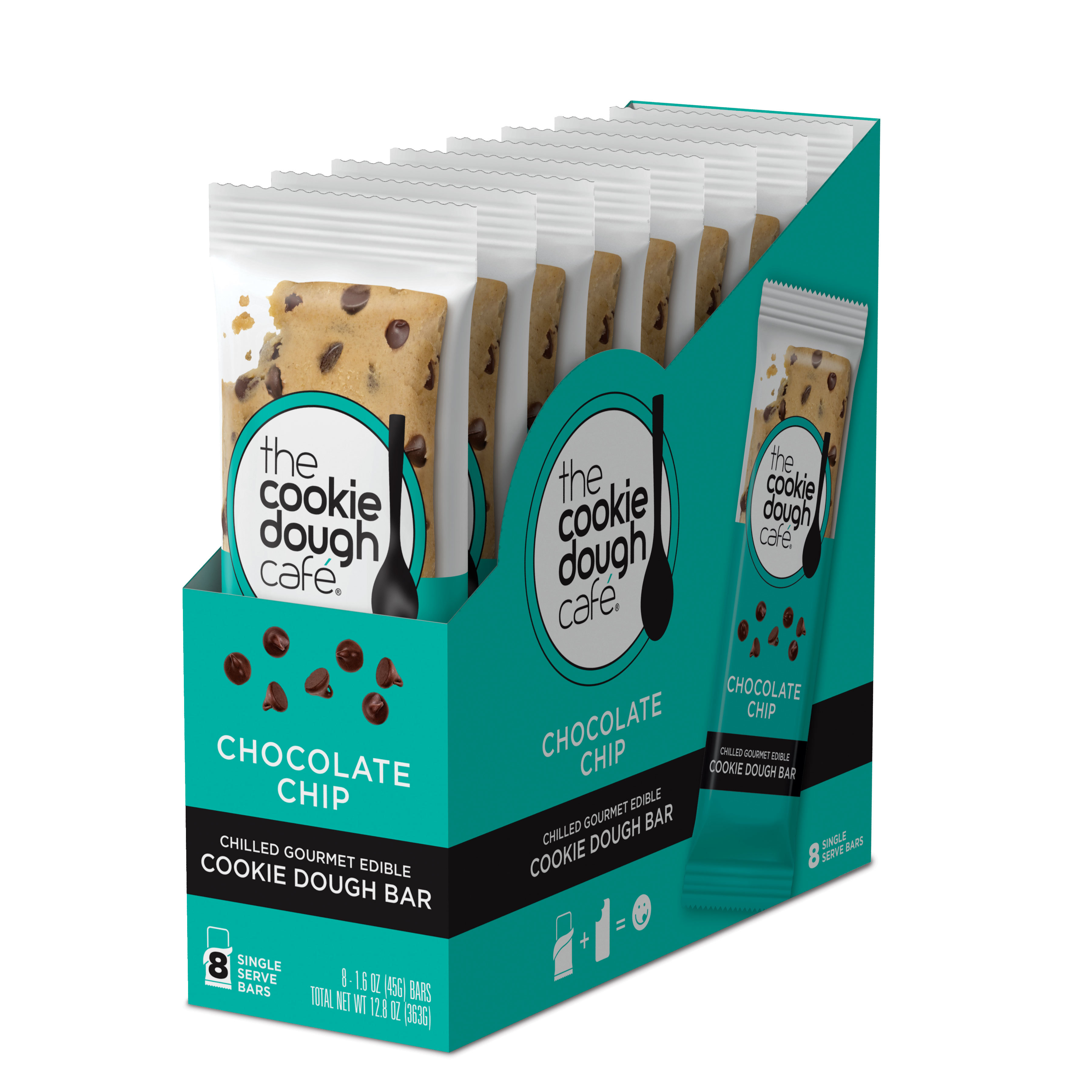 Chocolate Chip Cookie Dough Bars 16 Pack (1.6 oz each)