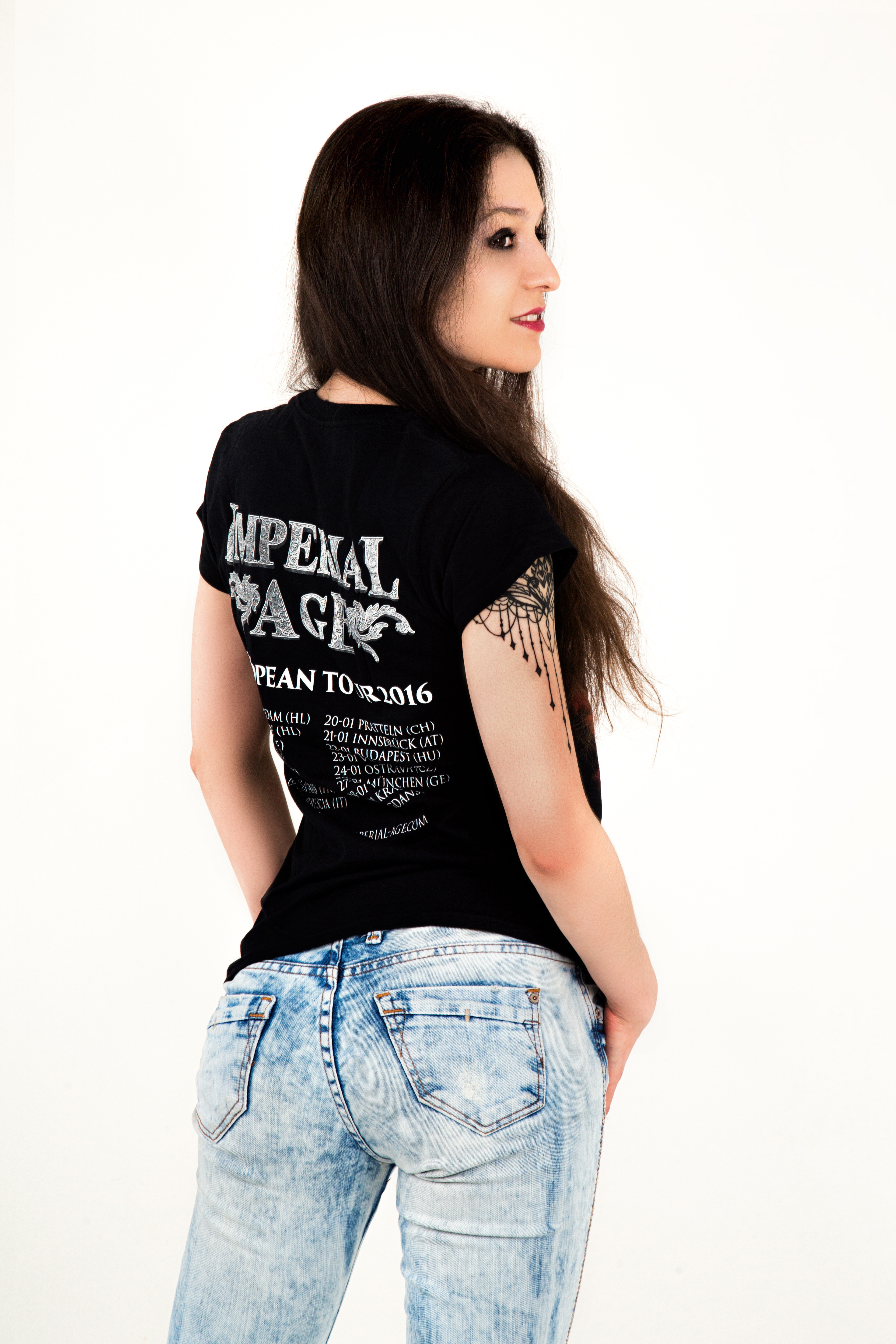 Swan banner T-Shirt (girlie)