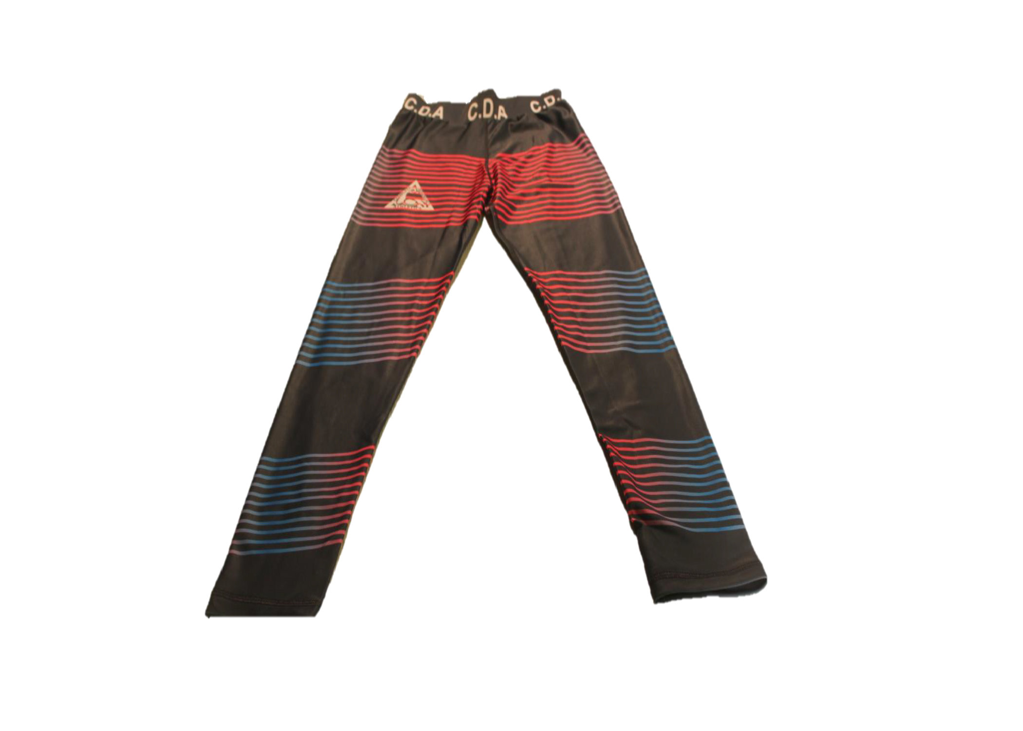 CDA Blue and pink striped leggings 00238