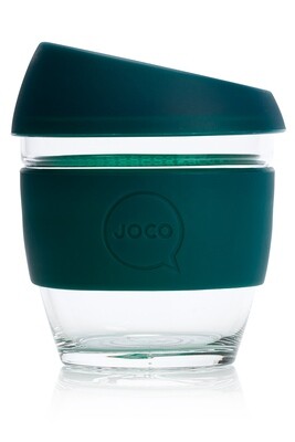 JOCO 8oz Reusable Glass Cup (Small Cup Size) – Deep Teal JOCO 8oz Reusable Glass Cup (Small Cup Size) – Deep Teal