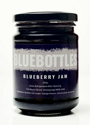Bluebottles House-made Blueberry Jam 250g