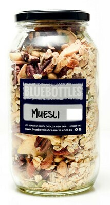 Bluebottles House-made Muesli 1kg (Bag)
