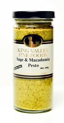 King Valley Fine Foods Sage & Macadamia Pesto 240g