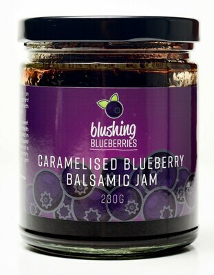 Blushing Blueberries Caramelised Blueberry Balsamic Jam 230g