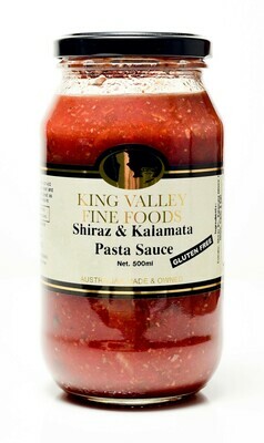 King Valley Fine Foods Shiraz & Kalamata Pasta Sauce 500ml