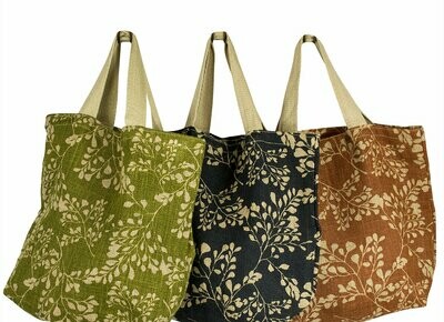 Apple Green Duck - Jute Grocer Bag (Various Designs) Apple Green Duck - Jute Grocer Bag (Various Designs)