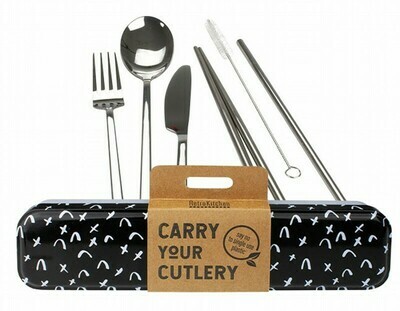 RetroKitchen Carry Your Cutlery Set - Criss Cross Design