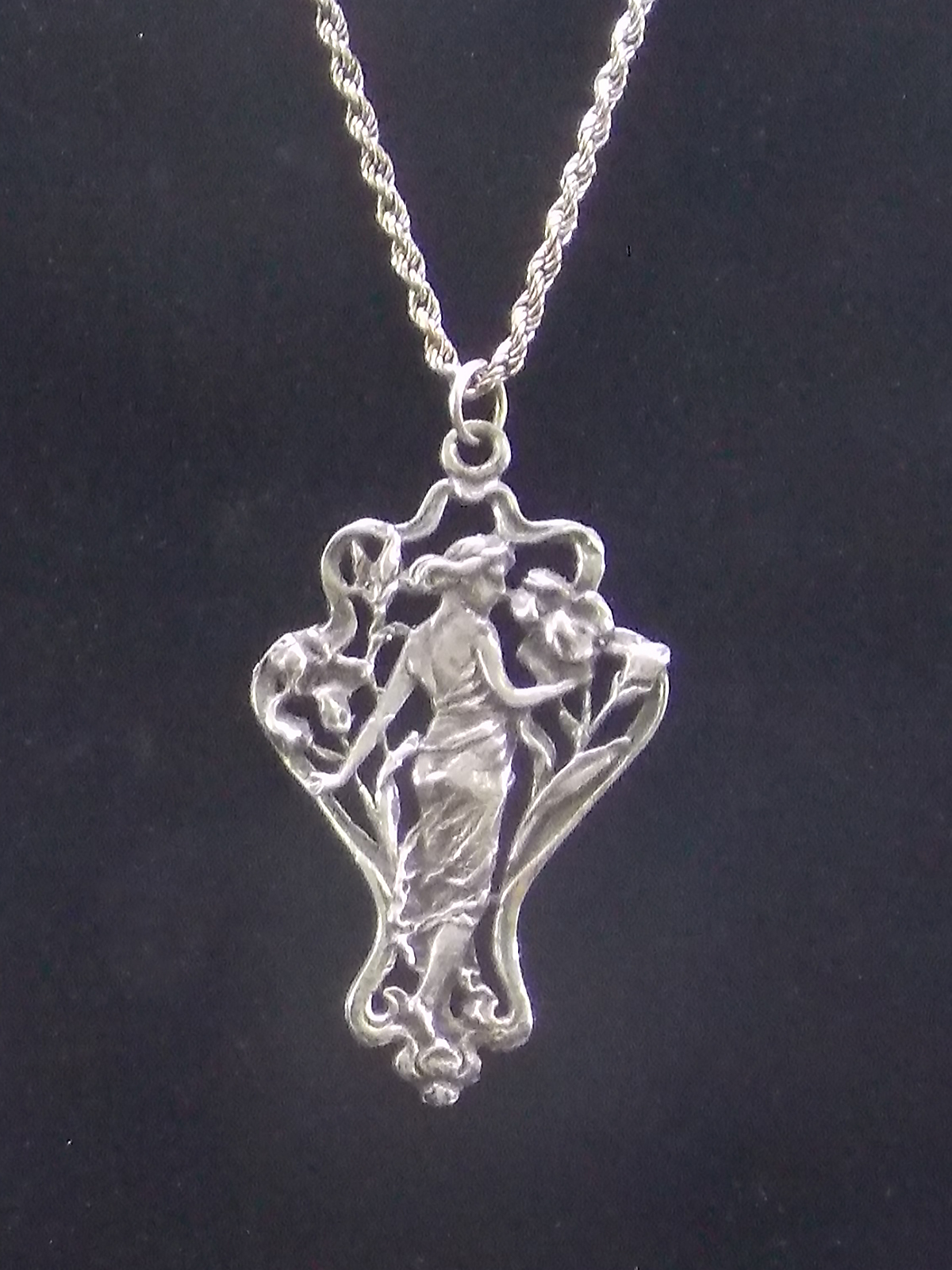 Sterling Goddess Pendant 00032