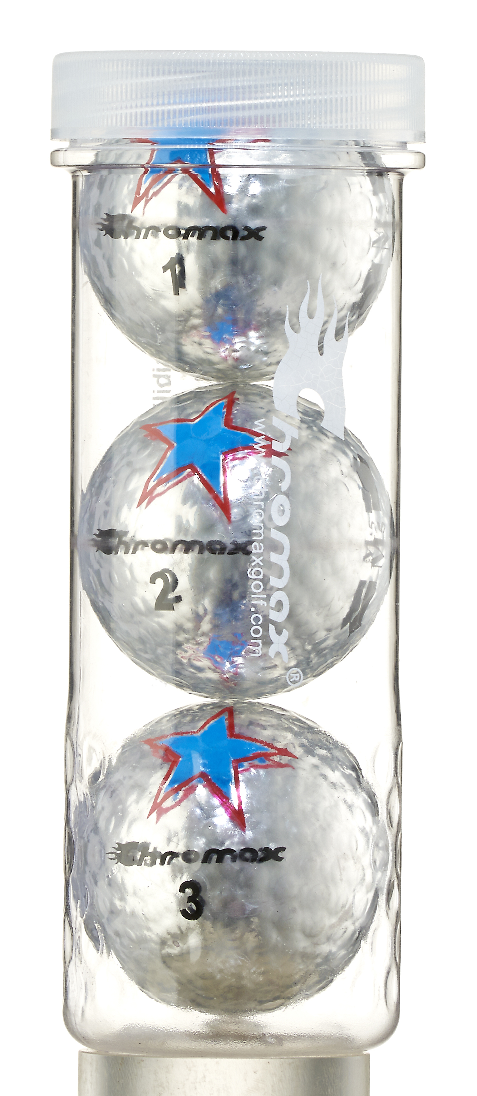 Chromax® Colored Silver Golf Balls - Limited Edition Star CM5SILSTAR