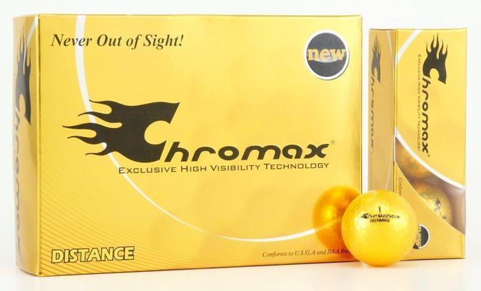 Gold Golf Balls - Chromax Distance 12 Box CMD12GLD