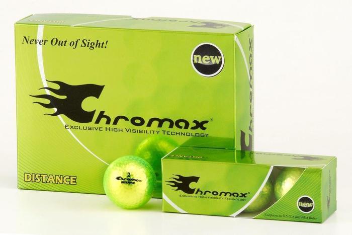 Green Neon Golf Balls - Chromax Distance 12 Box CMD12GRN