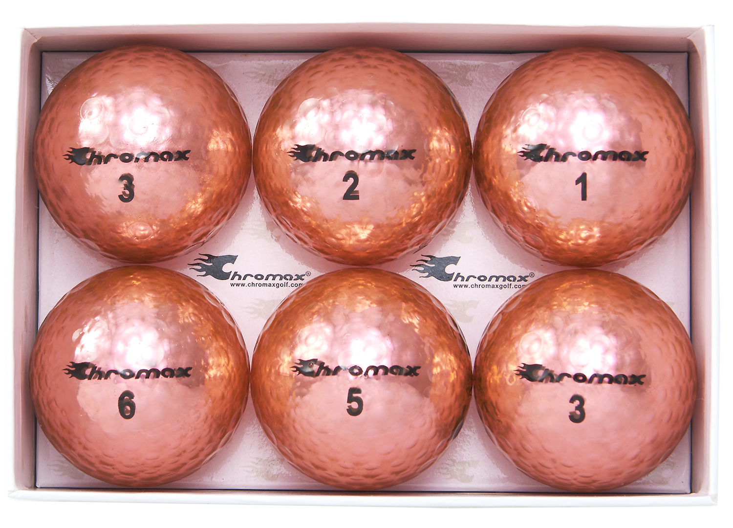 Chromax pink golf balls M5 6-pack