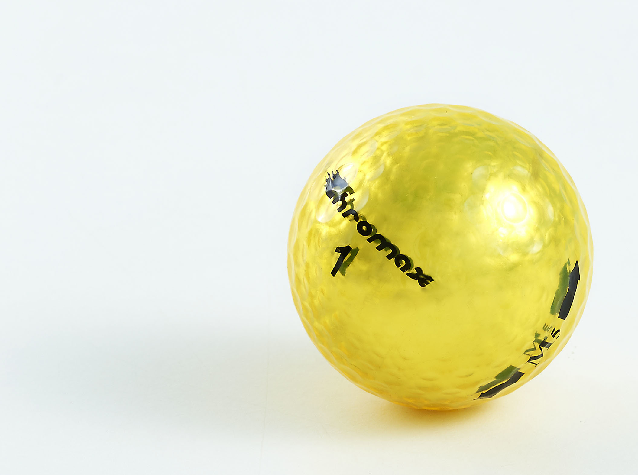 Chromax yellow golf ball M5 single