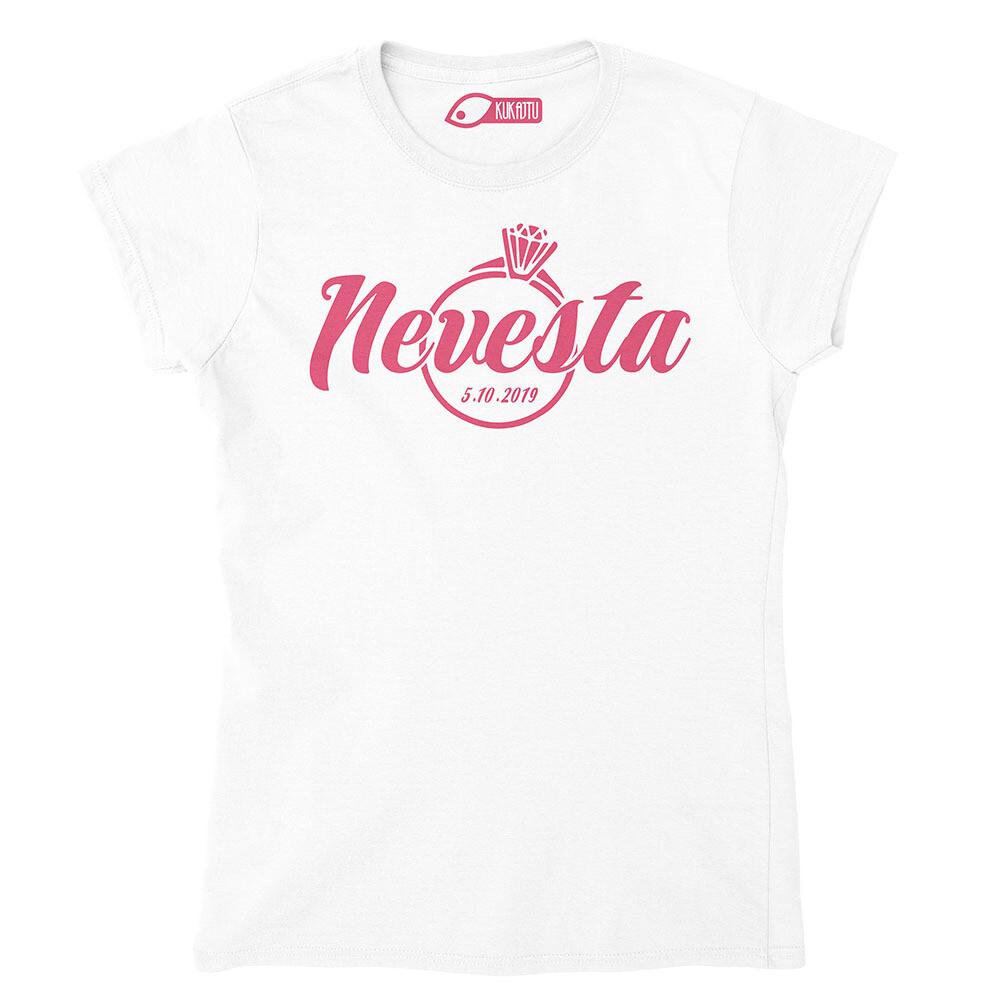 Nevesta s prsteňom a dátumom svadby Nevesta s prsteňom a dátumom svadby