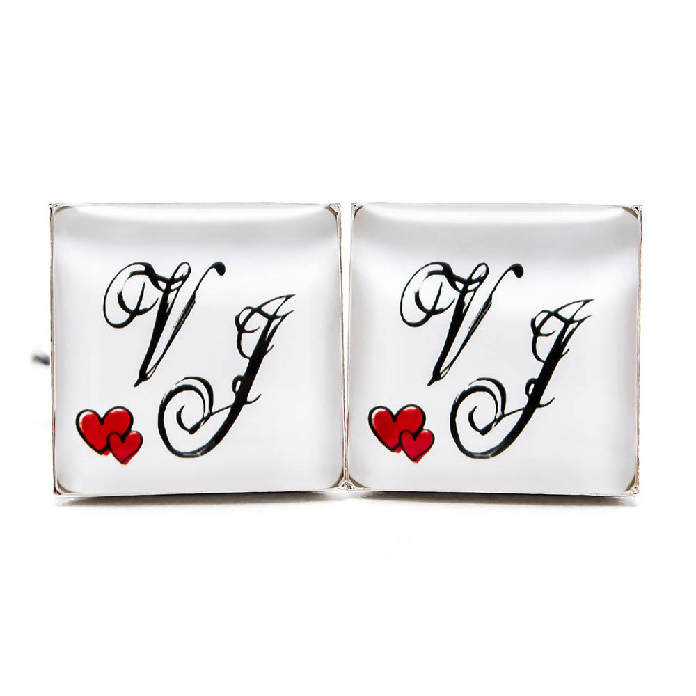 Monogram so srdiečkami 00111