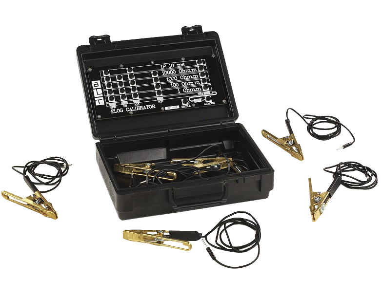 Calibration and Test Box for Normal Resistivities, SP, and Induced