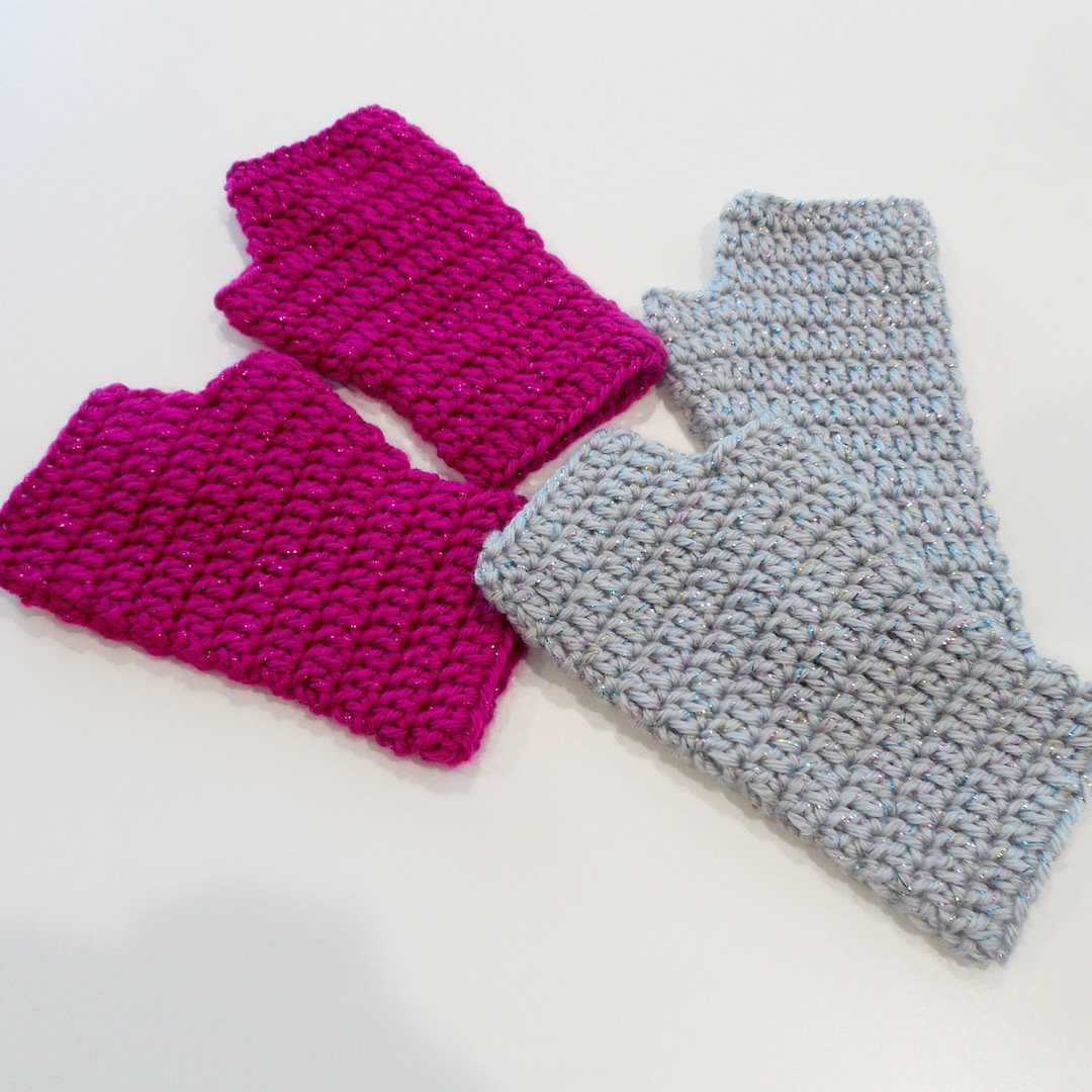 Kids Fingerless Gloves, Sparkle