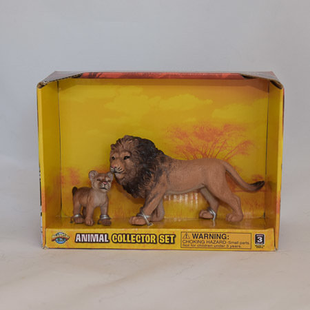 Lion and cub toy set 00102
