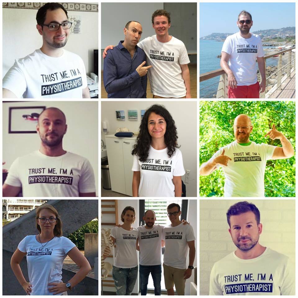 T-shirt Trust me, I'm a "Physiotherapist"