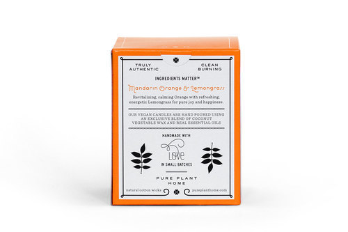 Back Mandarin Orange/Lemongrass Coconut Wax