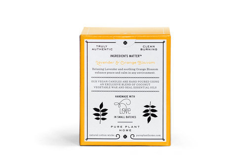 Back Lavender/Orange Blossom Coconut Wax