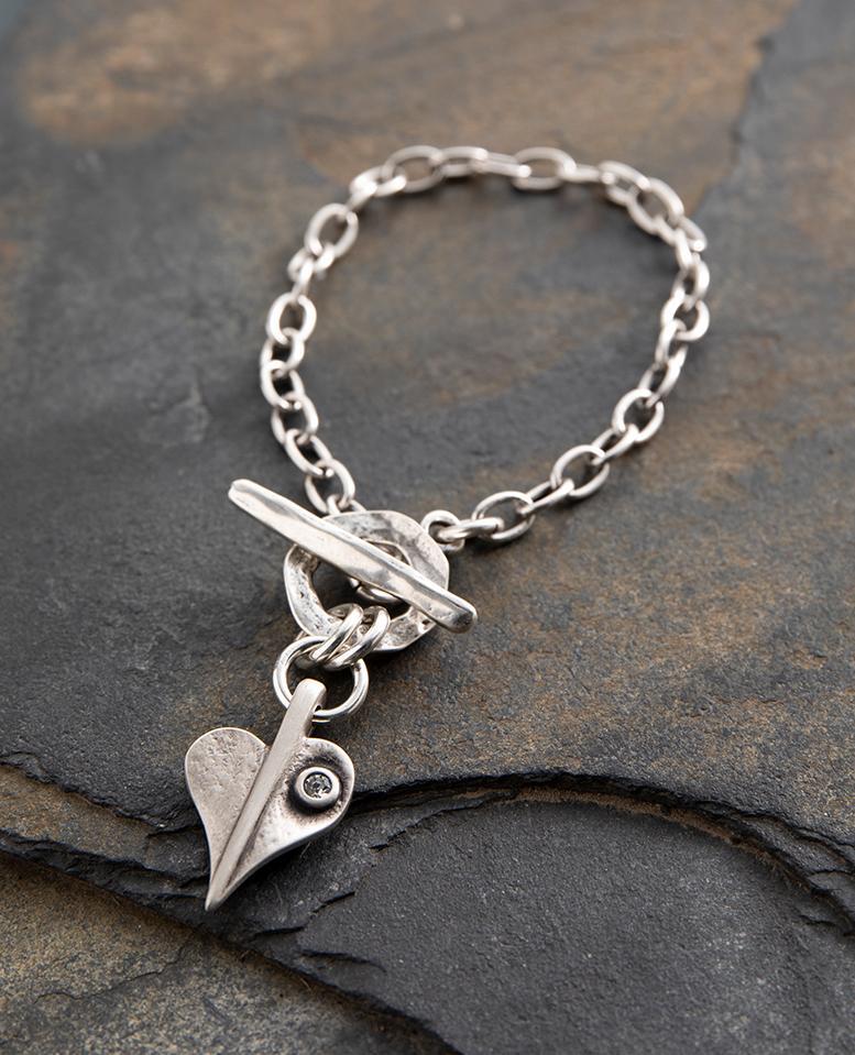 Danon Crystal Leaf of Love Delicate Bracelet B3910S1