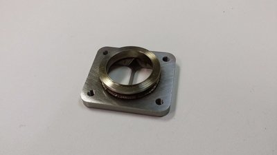 Stainless T4 Divided to 2.0/" Twin Ports Collector Inlet Turbo Flange Tab S300