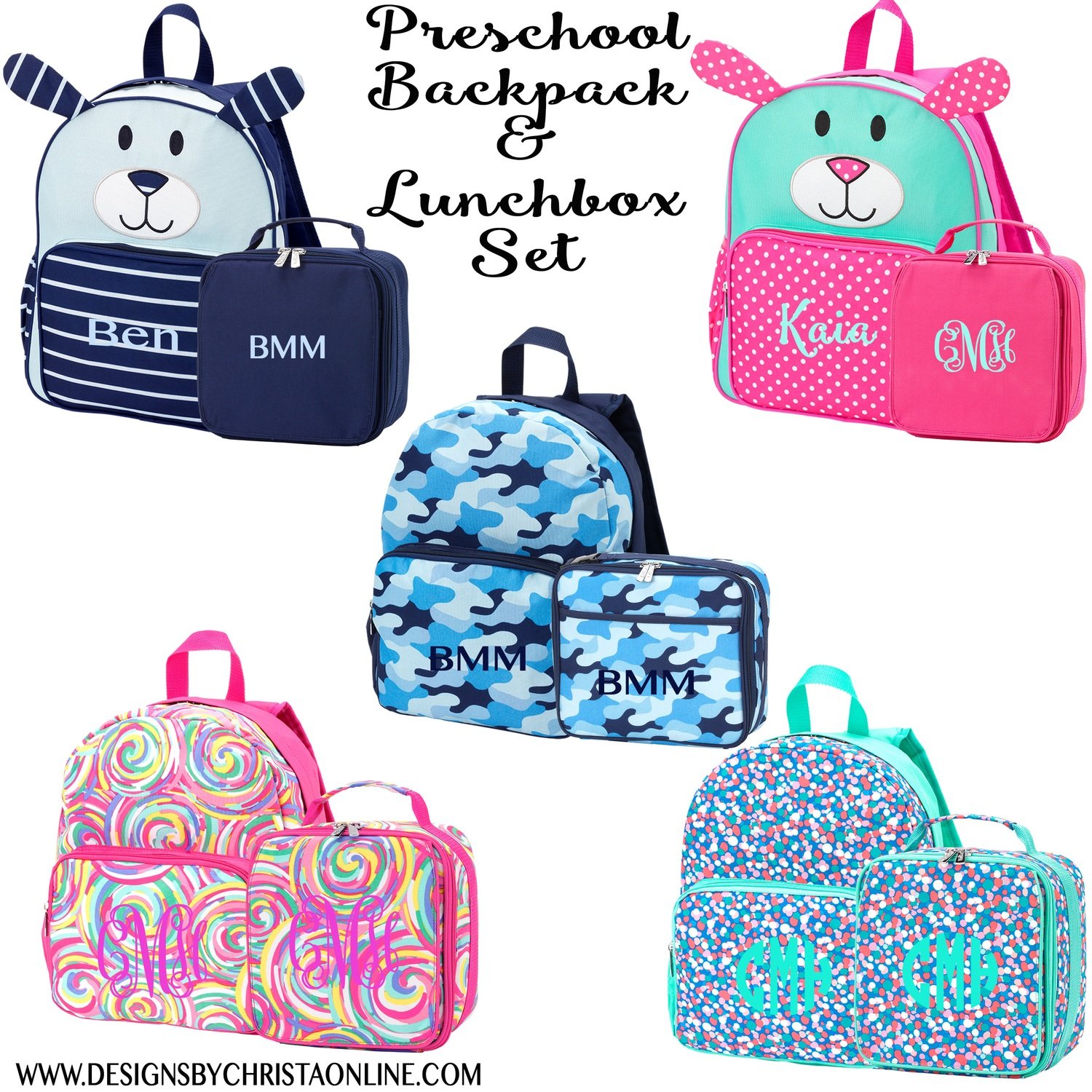 preschool backpack and lunchbox