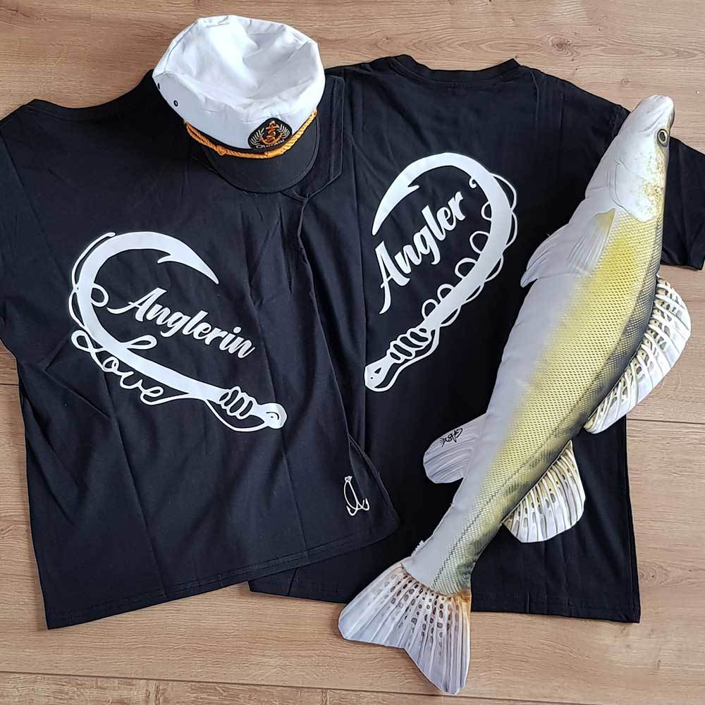 "Anglerin & Angler" T-Shirt Partnerset M1-AA 98832
