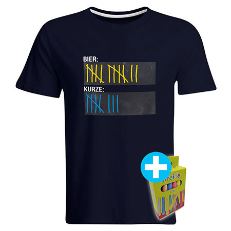 Original Sauf-Counter Classic T-Shirt (Herren Navy) 92029