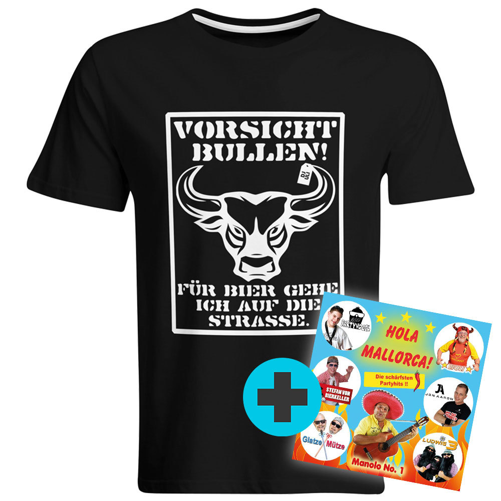 Für Bier gehe ich auf die Straße T-Shirt + Mallorca CD 92013