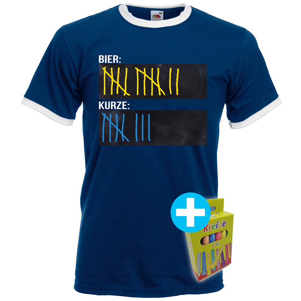 Original Sauf-Counter T-Shirt Sport Edition (Herren Navy) 92041
