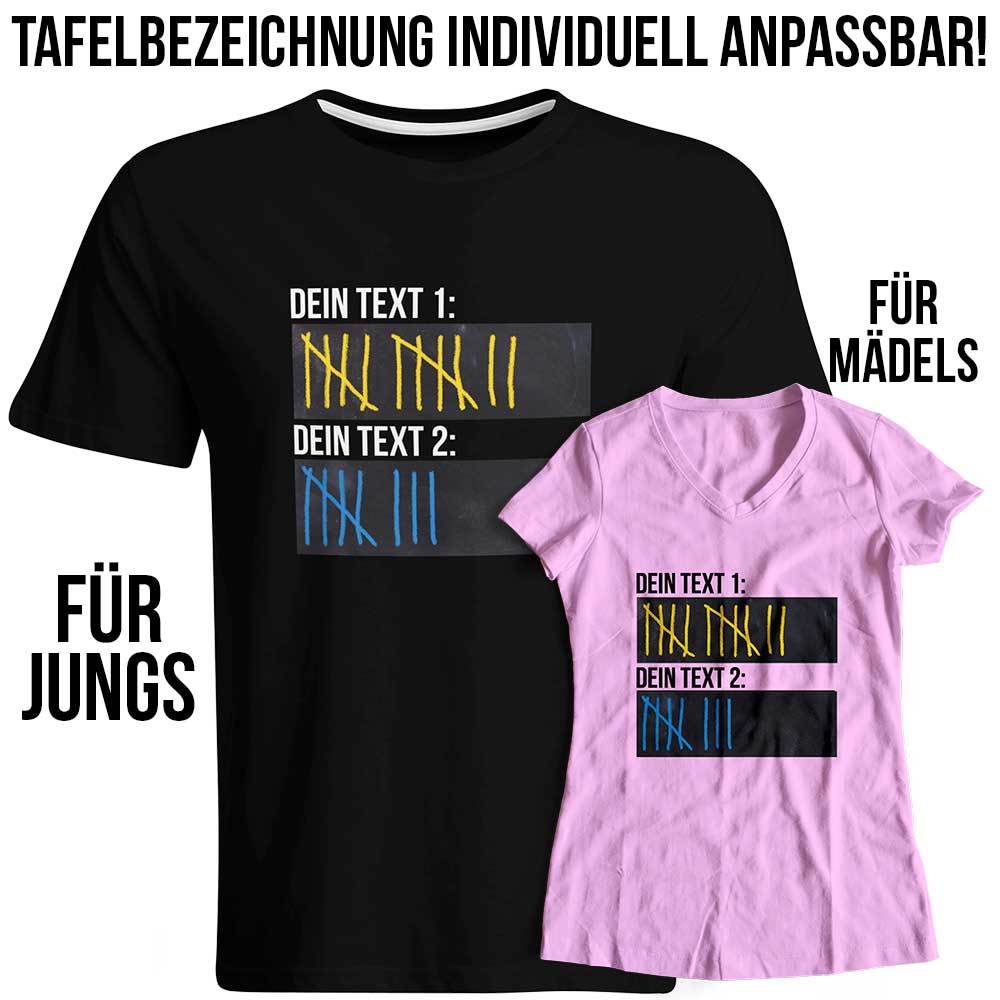 Original Sauf-Counter Classic T-Shirt (Konfigurierbar mit Wunschtext) 92047