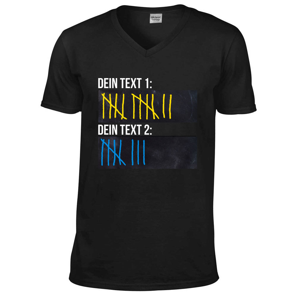 Original Sauf-Counter Classic T-Shirt (Konfigurierbar mit Wunschtext)