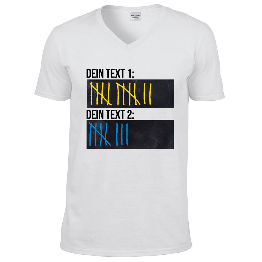 Original Sauf-Counter Classic T-Shirt (Konfigurierbar mit Wunschtext)