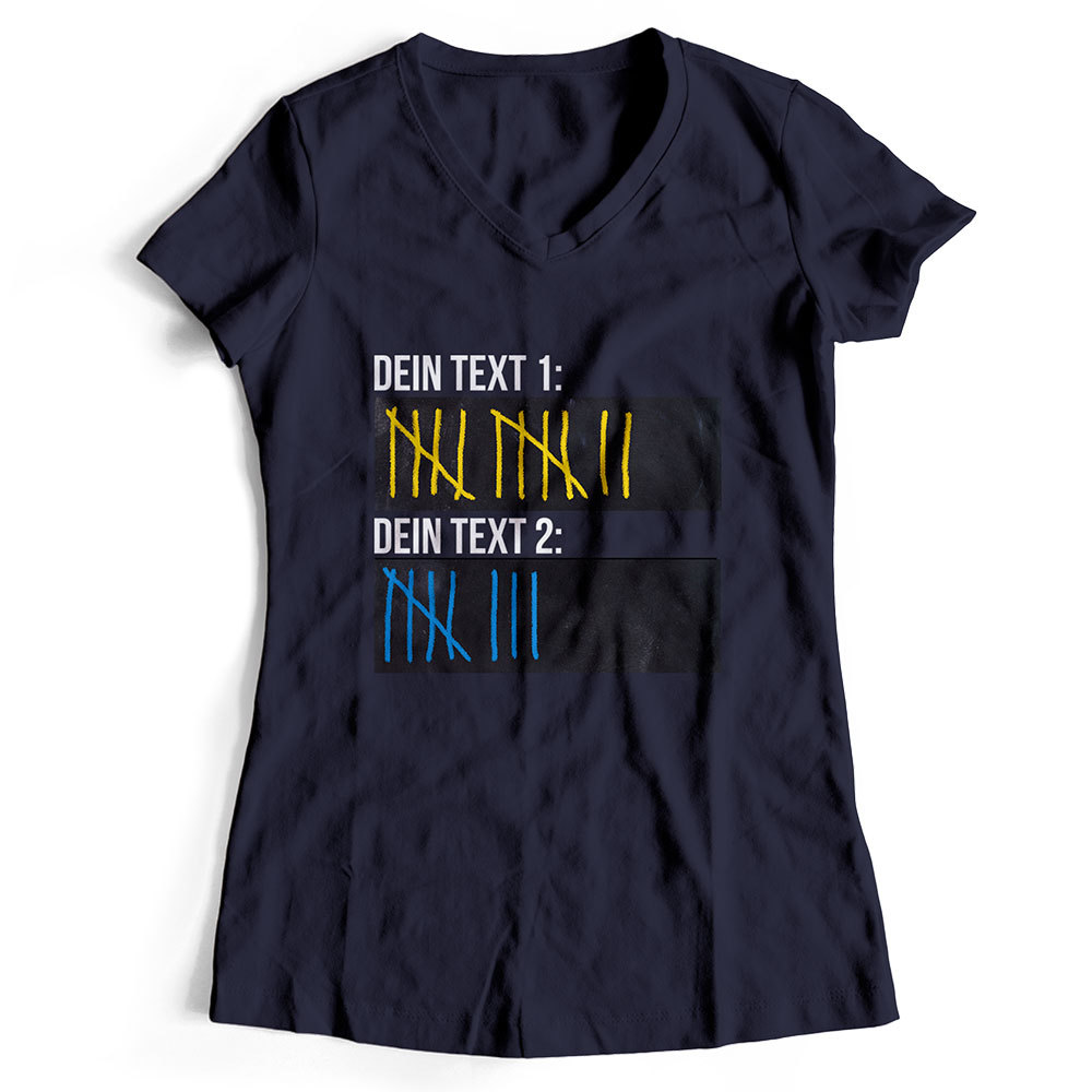 Original Sauf-Counter Classic T-Shirt (Konfigurierbar mit Wunschtext)