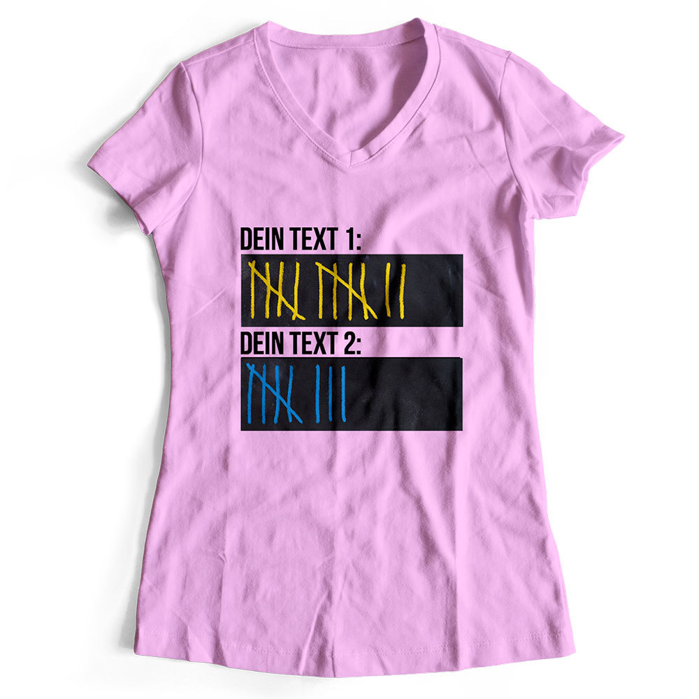 Original Sauf-Counter Classic T-Shirt (Konfigurierbar mit Wunschtext)
