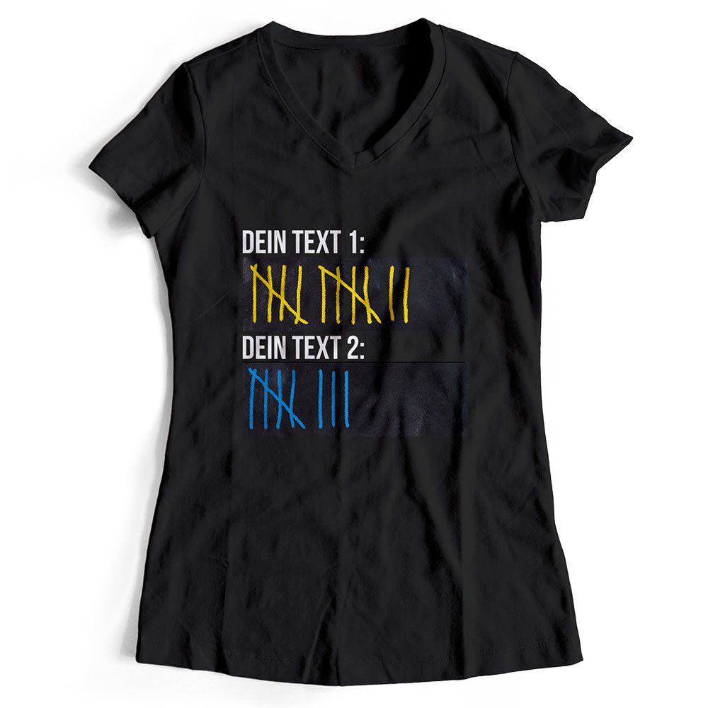 Original Sauf-Counter Classic T-Shirt (Konfigurierbar mit Wunschtext)