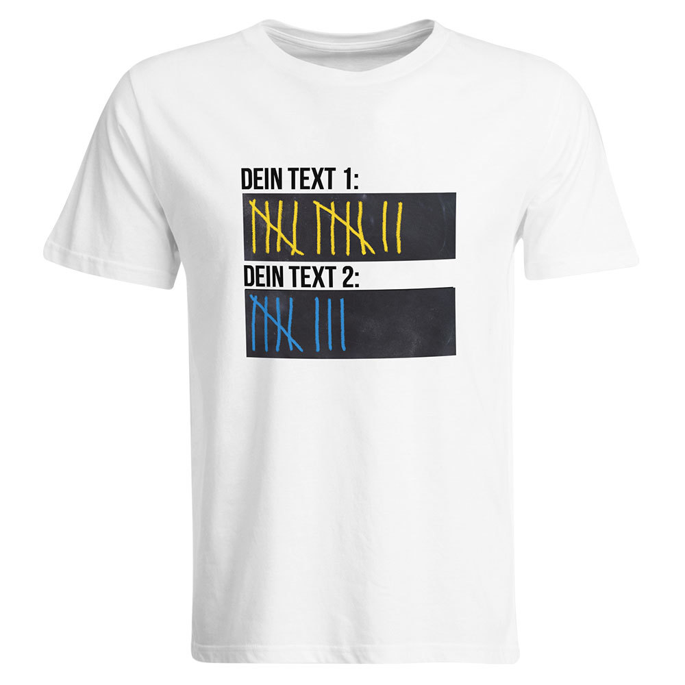 Original Sauf-Counter Classic T-Shirt (Konfigurierbar mit Wunschtext)